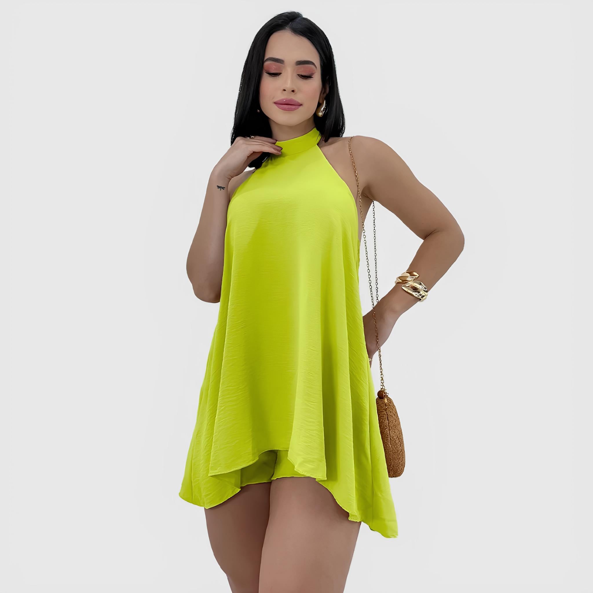 Macaquinho Feminino Soltinho Frente Única Mullet – Elegância, Conforto e Caimento Perfeito