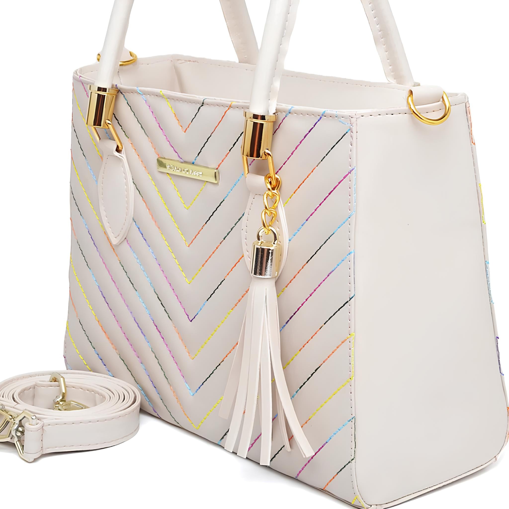 Bolsa Feminina Shopbag Bordada Vegas Média – Elegância, Estilo e Qualidade
