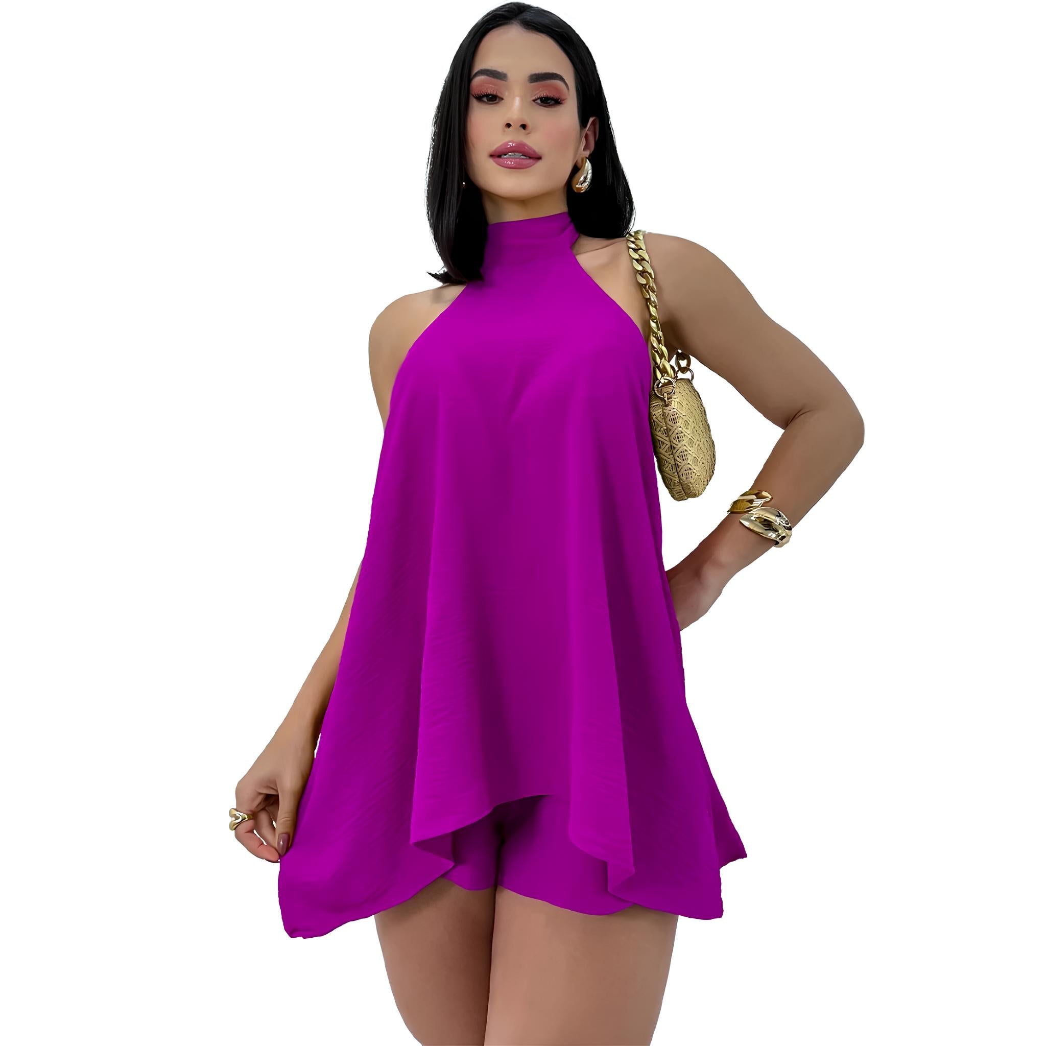 Macaquinho Feminino Soltinho Frente Única Mullet – Elegância, Conforto e Caimento Perfeito