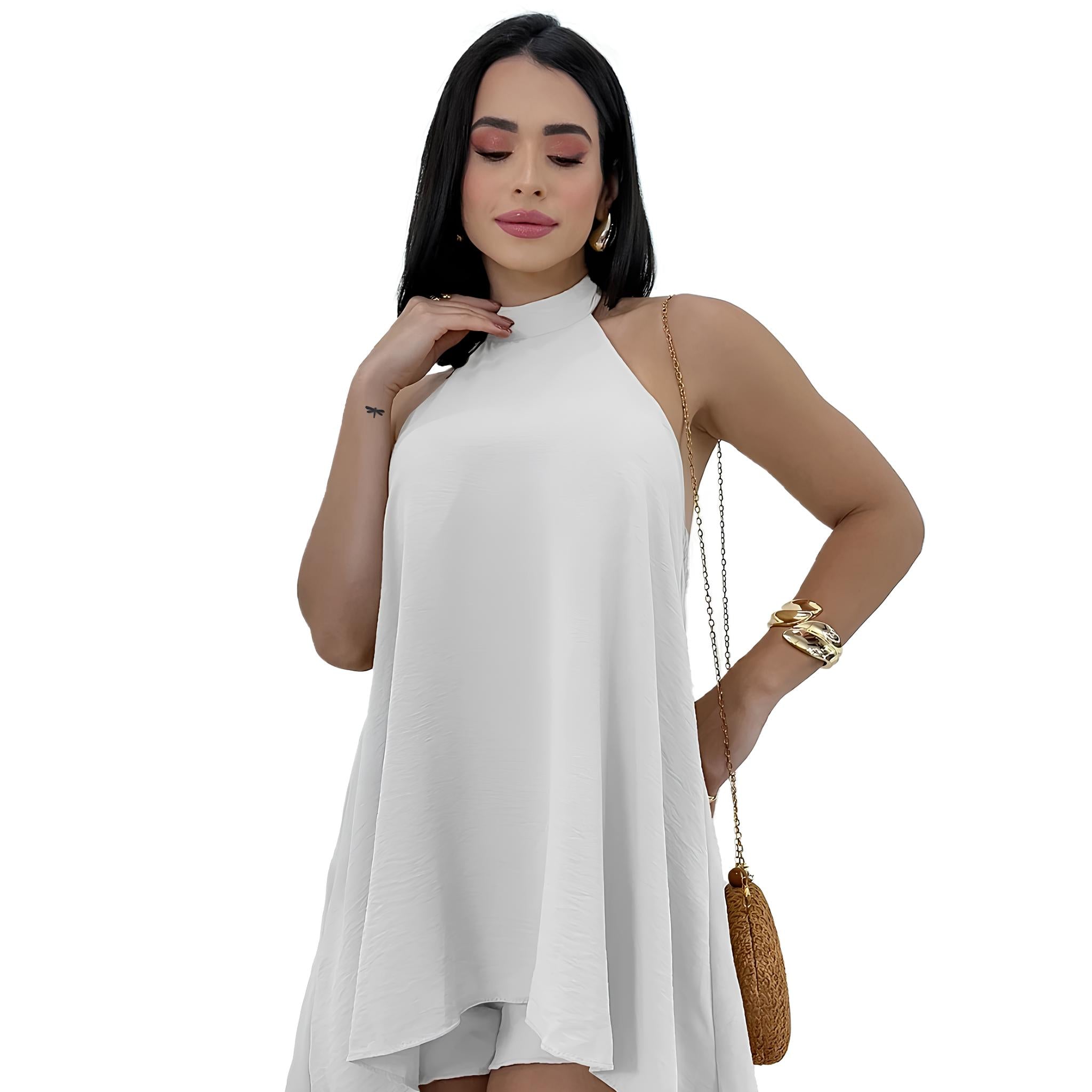Macaquinho Feminino Soltinho Frente Única Mullet – Elegância, Conforto e Caimento Perfeito