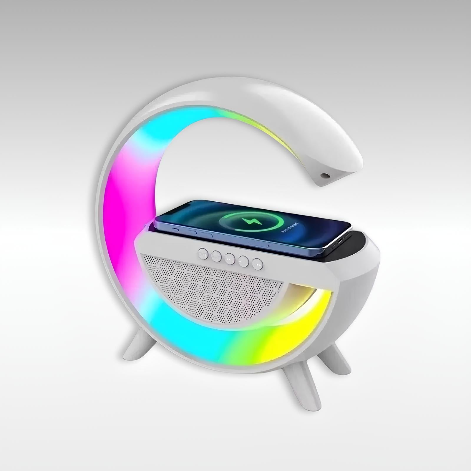 Caixa de Som Bluetooth/Luminária/Carregador - Prático 3 em 1