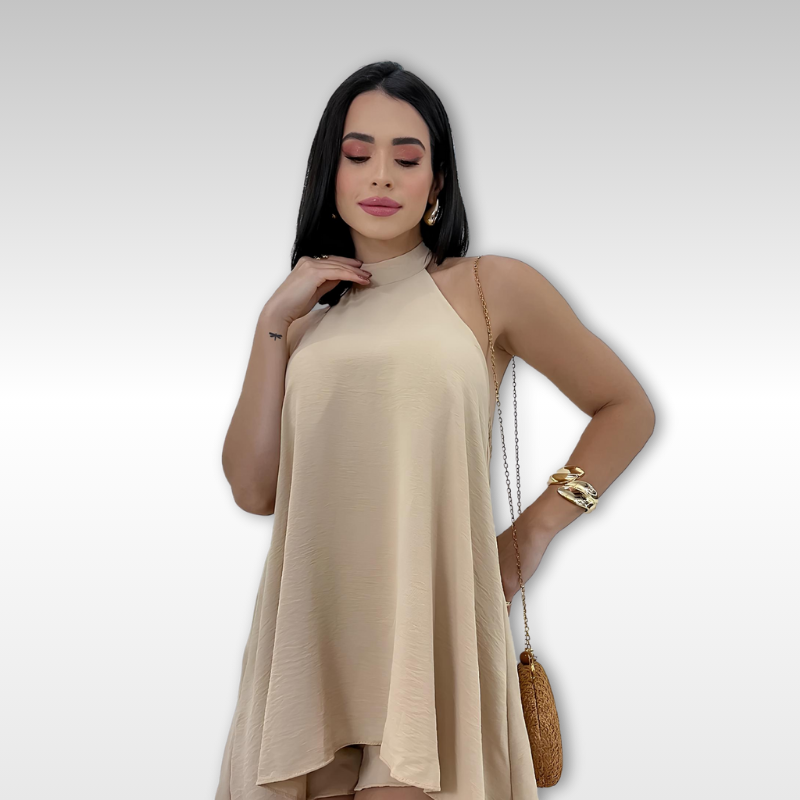 Macaquinho Feminino Soltinho Frente Única Mullet – Elegância, Conforto e Caimento Perfeito
