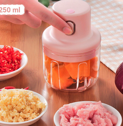 Mini Processador Elétrico Alimentos 250 ML Recarregável