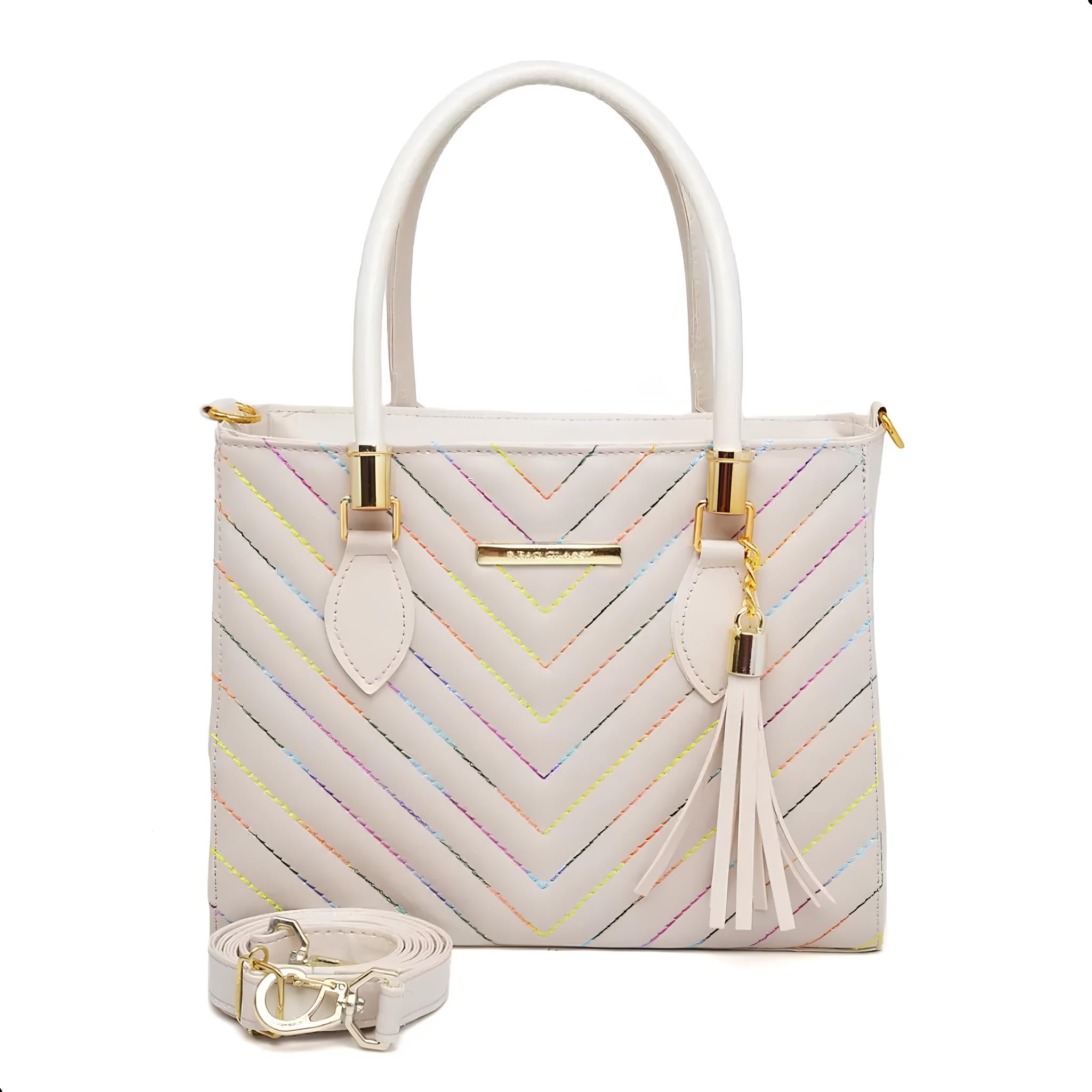 Bolsa Feminina Shopbag Bordada Vegas Média – Elegância, Estilo e Qualidade