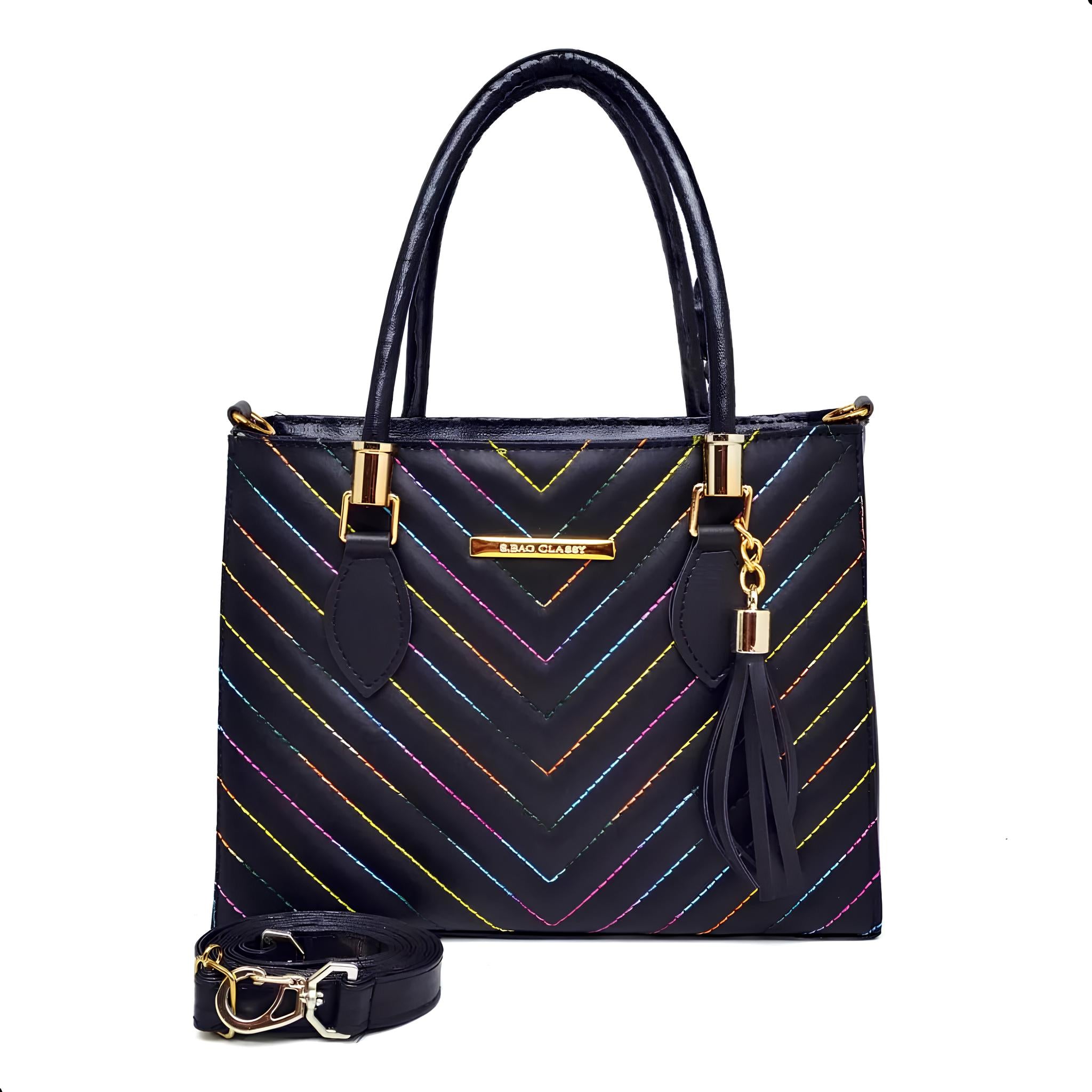 Bolsa Feminina Shopbag Bordada Vegas Média – Elegância, Estilo e Qualidade