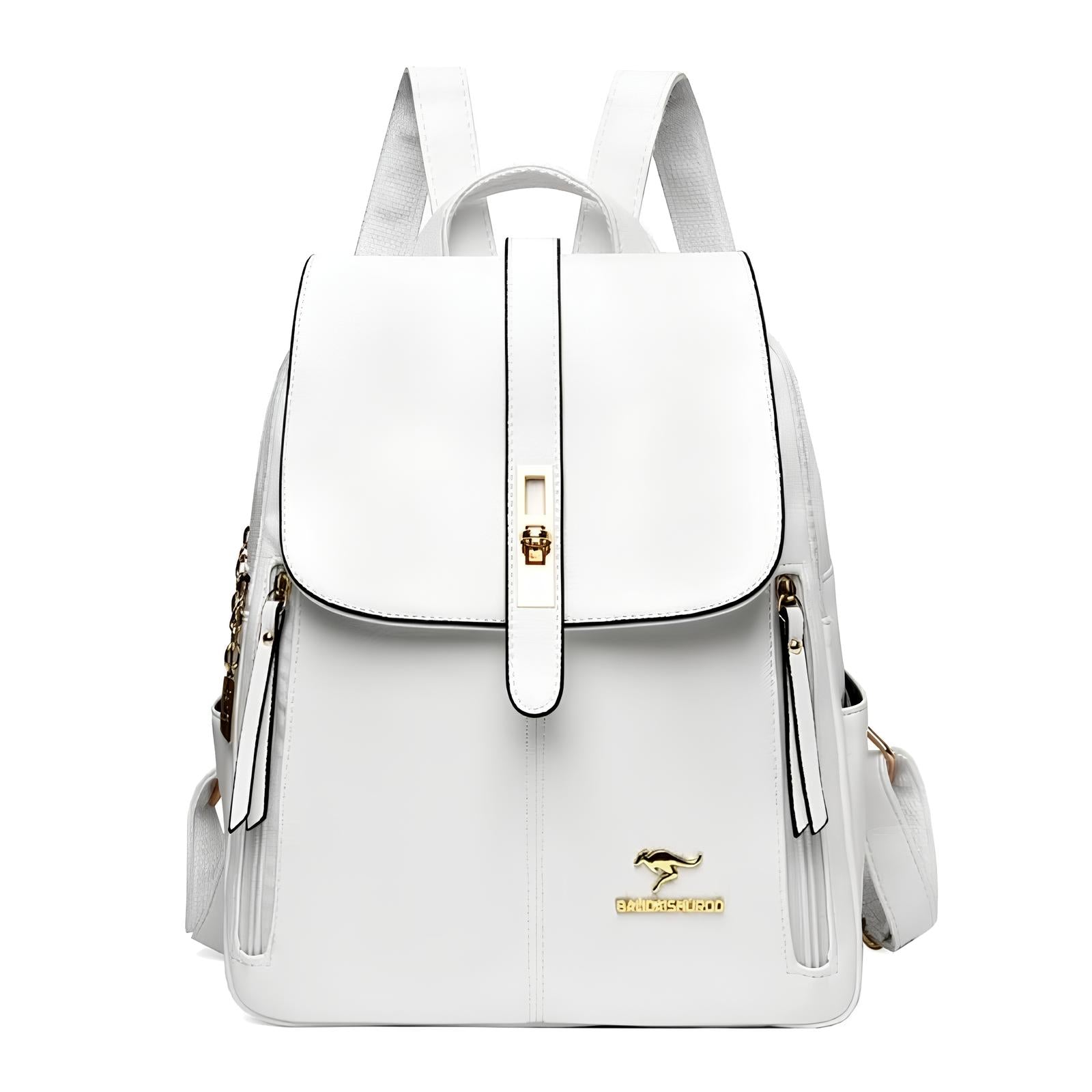 Mochila Feminina de Couro Elegante e Reforçada – Design Sofisticado, Leve e Resistente