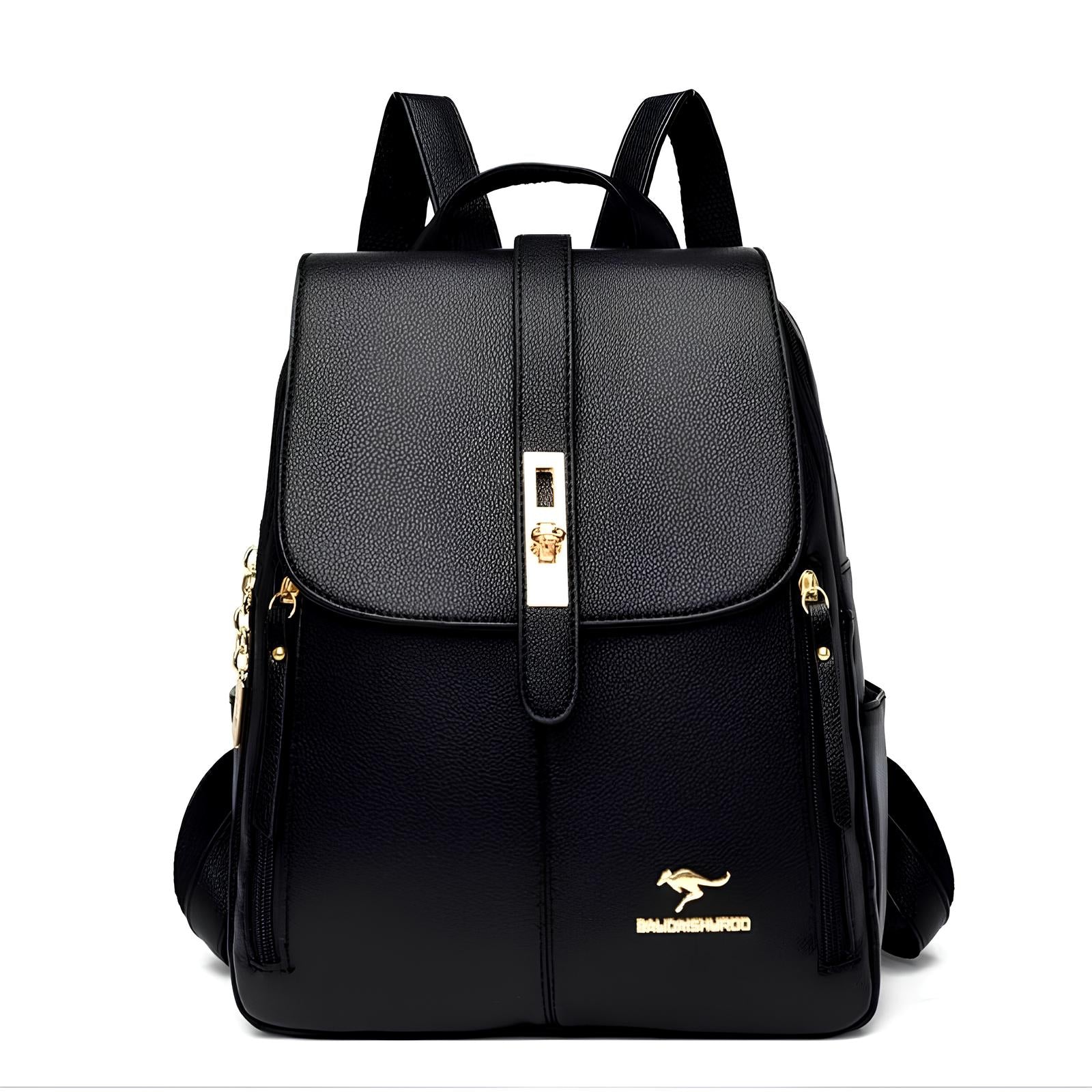 Mochila Feminina de Couro Elegante e Reforçada – Design Sofisticado, Leve e Resistente