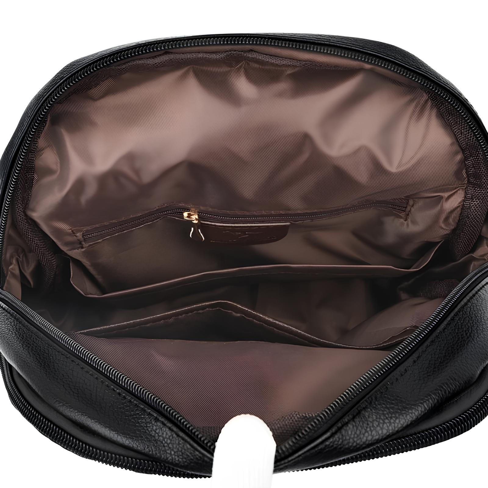 Mochila Feminina de Couro Elegante e Reforçada – Design Sofisticado, Leve e Resistente